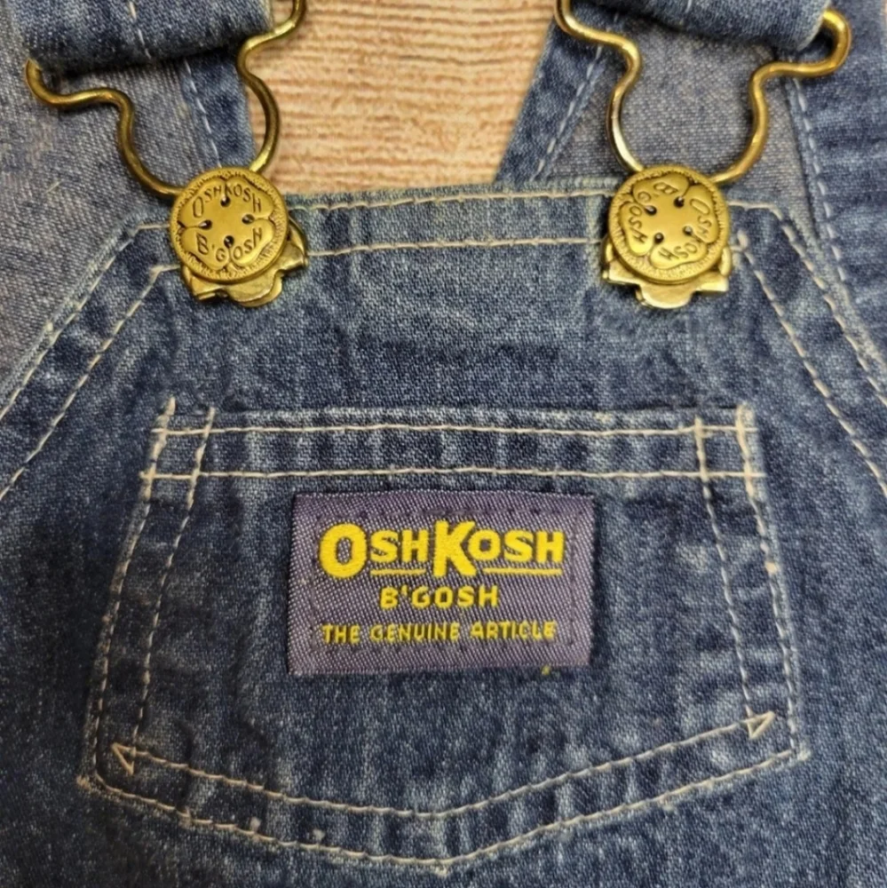 Vintage 80s Oshkosh B'Gosh Denim Blue Cotton jean overalls